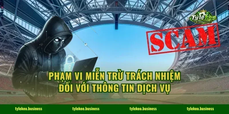 Phạm vi miễn trừ trách nhiệm đối với thông tin dịch vụ